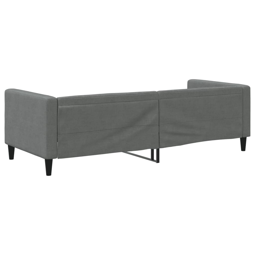 Letto da Giorno Grigio Scuro 80x200 cm in Tessuto 353979