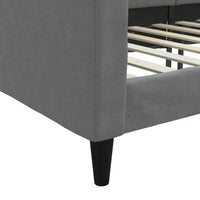 Letto da Giorno Grigio 90x200 cm in Tessuto 353984