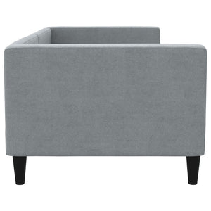 Letto da Giorno Grigio Chiaro 90x190 cm in Tessuto 353993