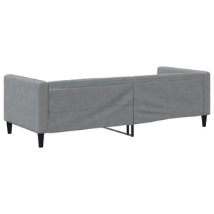 Letto da Giorno Grigio Chiaro 90x190 cm in Tessuto 353993