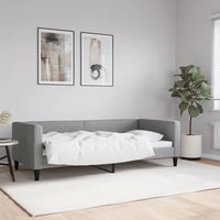 Letto da Giorno Grigio Chiaro 90x190 cm in Tessuto 353993