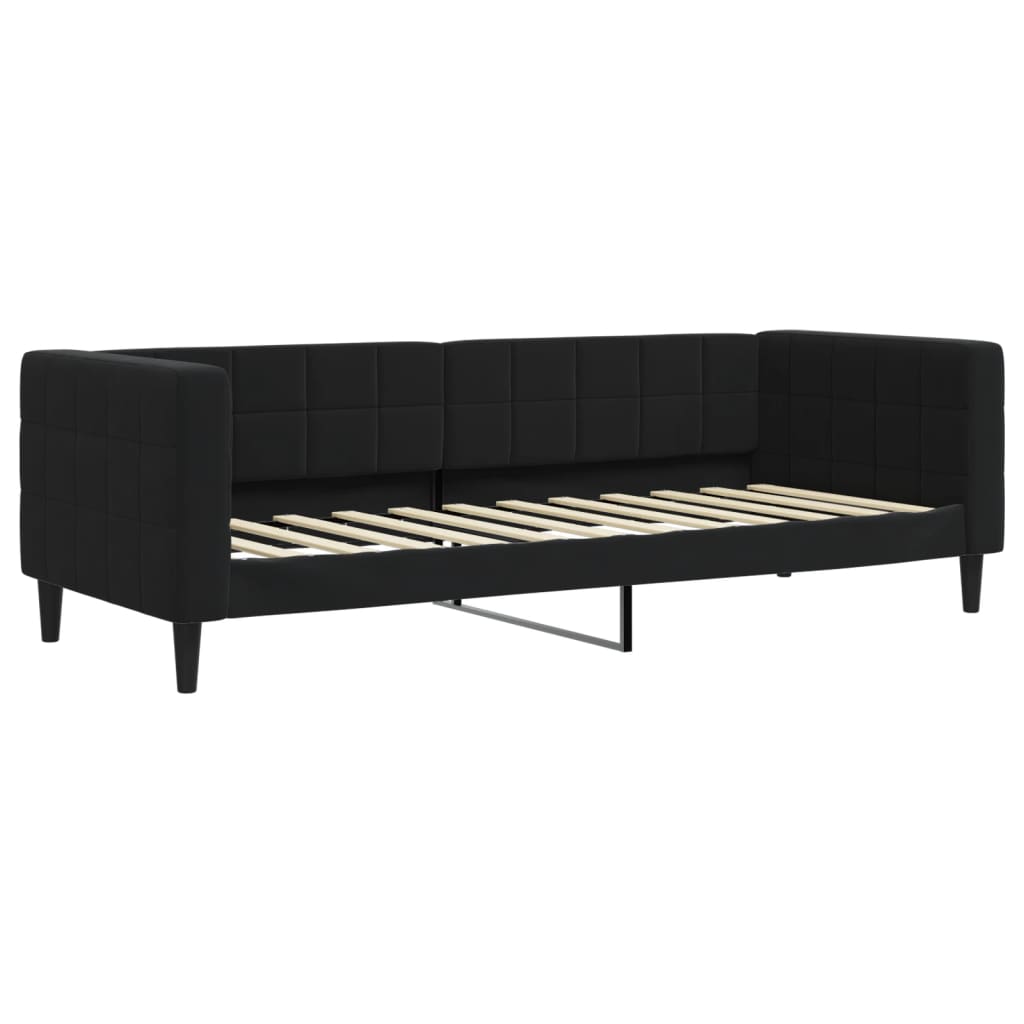 Letto da Giorno Nero 80x200 cm in Vellutocod mxl 81900