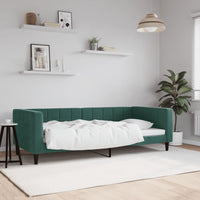 Letto da Giorno Verde Scuro 90x200 cm in Vellutocod mxl 105790