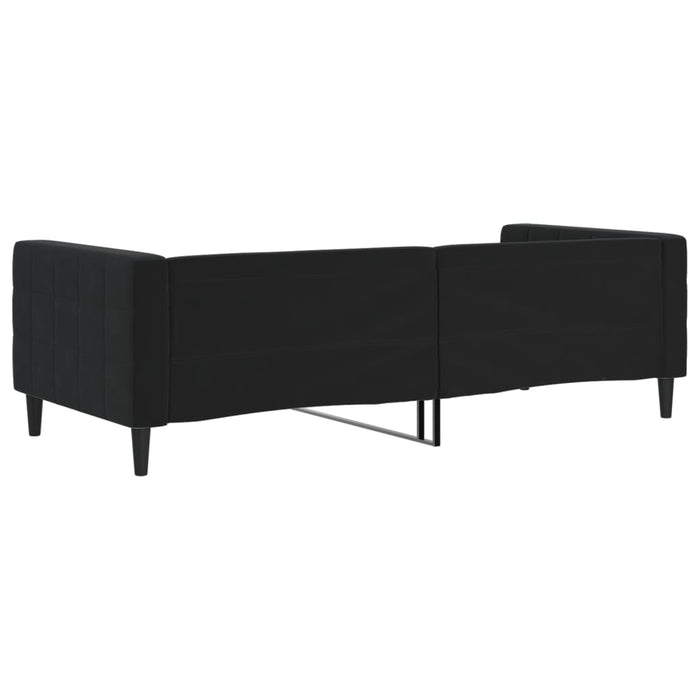 Letto da Giorno Nero 90x200 cm in Velluto 354012