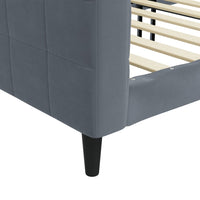 Letto da Giorno Grigio Scuro 100x200 cm in Velluto 354016