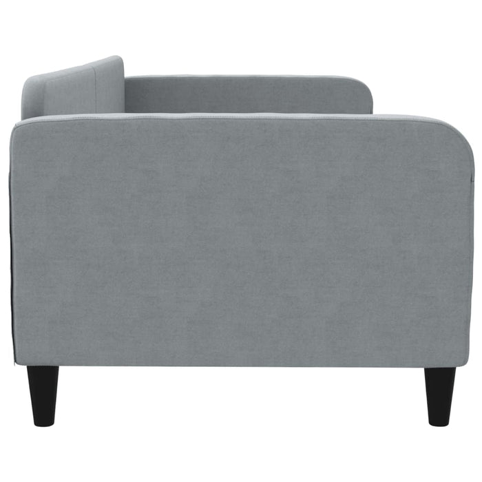 Letto da Giorno Grigio Chiaro 90x200 cm in Tessuto 354033