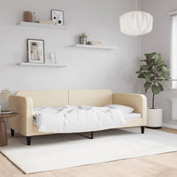 Letto da Giorno Crema 90x200 cm in Tessuto 354037