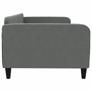 Letto da Giorno Grigio Scuro 100x200 cm in Tessuto 354039