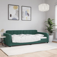 Letto da Giorno Verde Scuro 90x200 cm in Velluto 354060