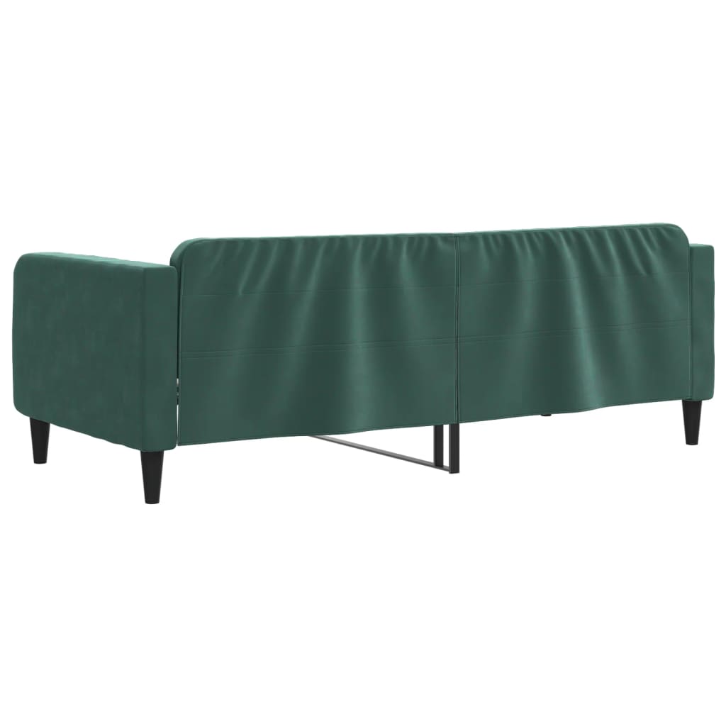 Letto da Giorno Verde Scuro 90x200 cm in Velluto 354088