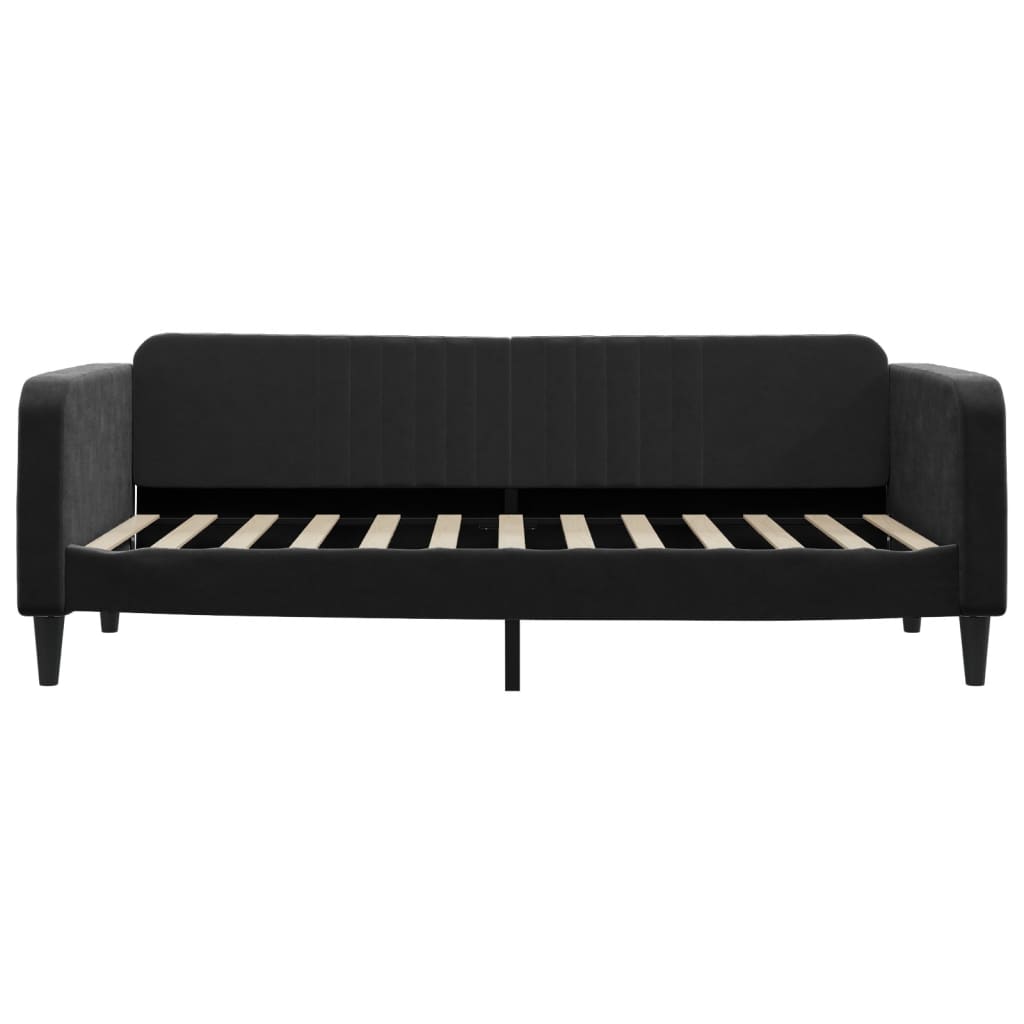 Letto da Giorno Nero 90x200 cm in Vellutocod mxl 94647