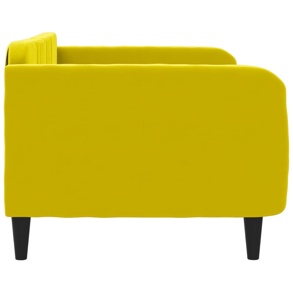 Letto da Giorno Giallo 90x200 cm in Velluto 354091