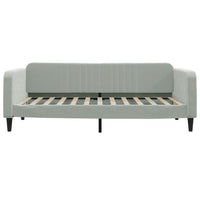 Letto da Giorno Grigio Chiaro 100x200 cm in Vellutocod mxl 70653