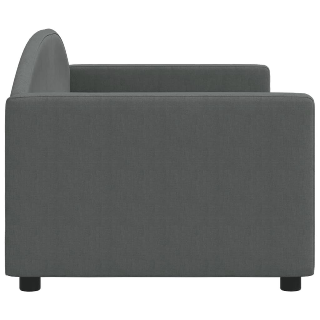 Letto da Giorno Grigio Scuro 80x200 cm in Tessuto 354107