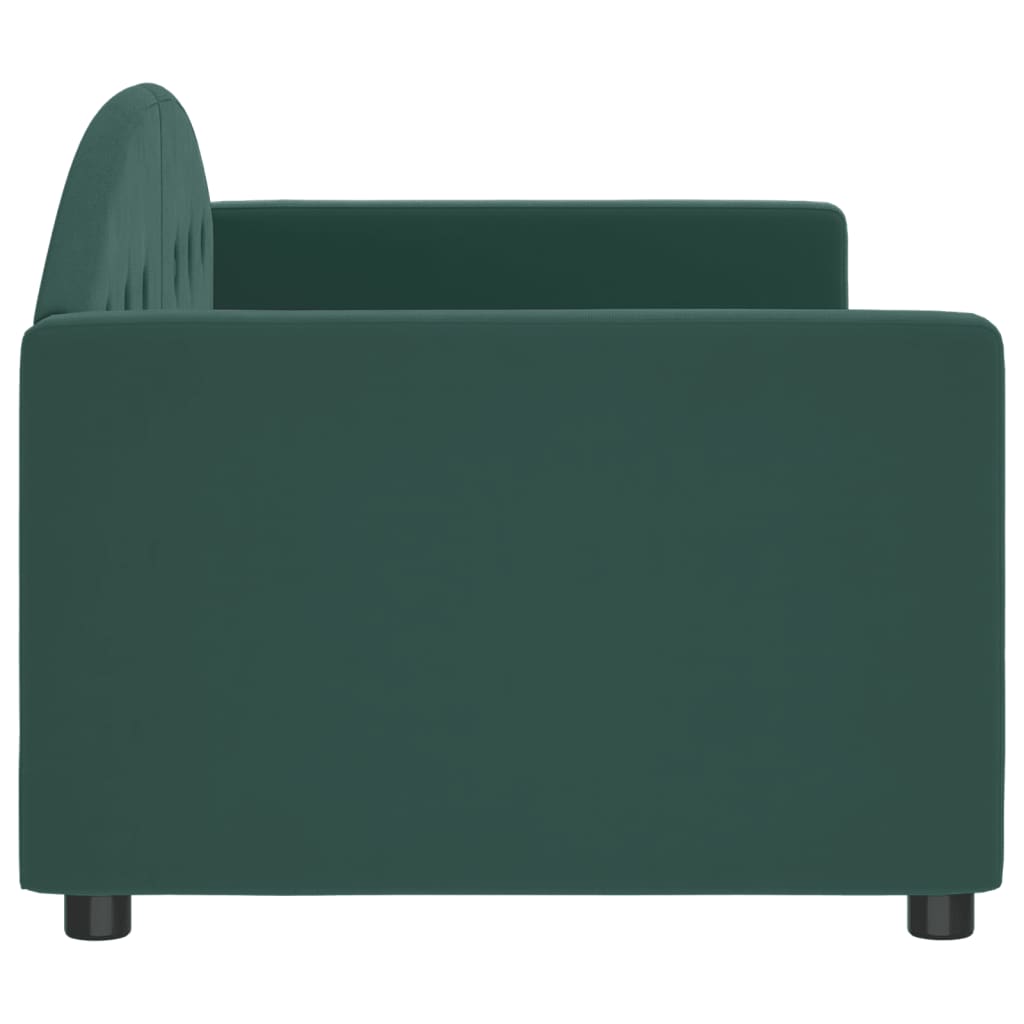 Letto da Giorno Verde Scuro 80x200 cm in Velluto 354131