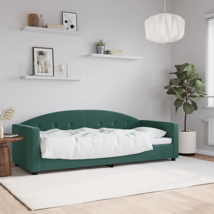 Letto da Giorno Verde Scuro 80x200 cm in Velluto 354131