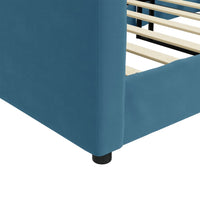 Letto da Giorno Blu 90x200 cm in Velluto 354135