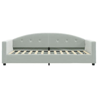 Letto da Giorno Grigio Chiaro 90x200 cm in Vellutocod mxl 105800