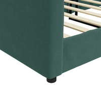 Letto da Giorno Verde Scuro 100x200 cm in Velluto 354145