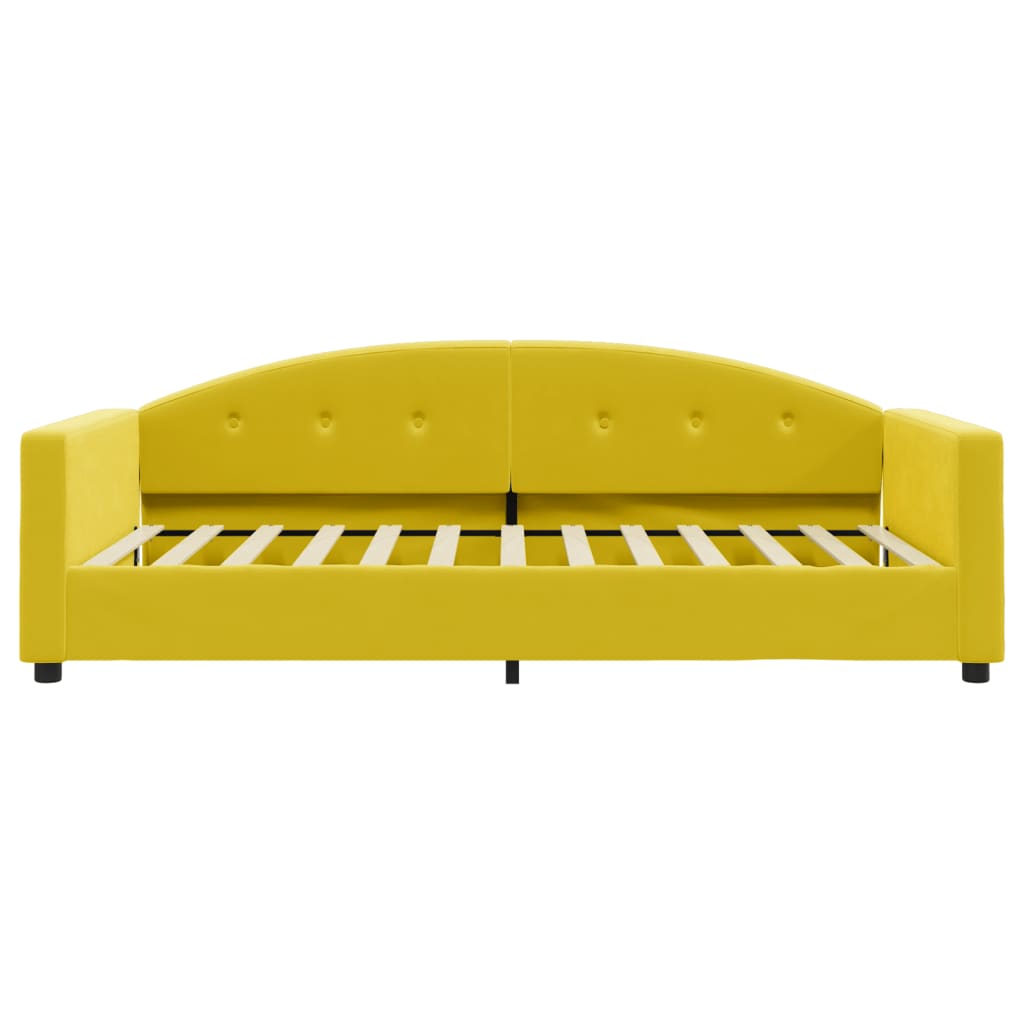 Letto da Giorno Giallo 100x200 cm in Velluto 354148