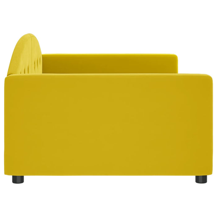 Letto da Giorno Giallo 100x200 cm in Velluto 354148