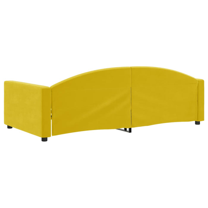 Letto da Giorno Giallo 100x200 cm in Velluto 354148