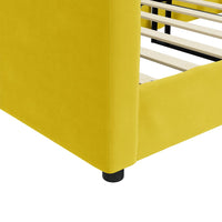 Letto da Giorno Giallo 100x200 cm in Velluto 354148