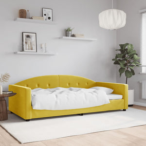 Letto da Giorno Giallo 100x200 cm in Velluto 354148