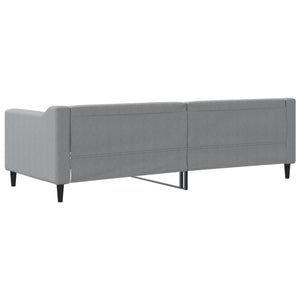 Letto da Giorno Grigio Chiaro 80x200 cm in Tessuto 354156