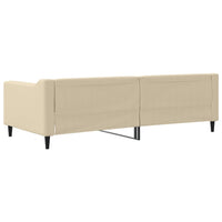 Letto da Giorno Crema 90x200 cm in Tessuto 354165