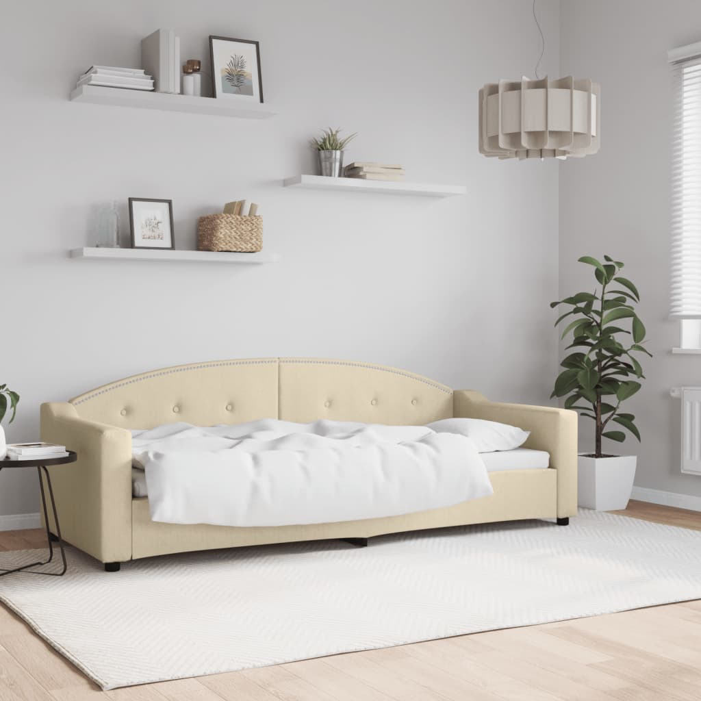 Letto da Giorno Crema 80x200 cm in Tessutocod mxl 70983