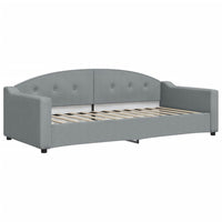 Letto da Giorno Grigio Chiaro 90x200 cm in Tessuto 354183