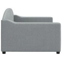 Letto da Giorno Grigio Chiaro 90x200 cm in Tessuto 354183