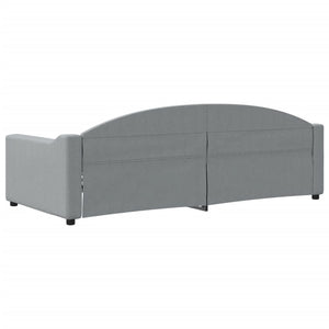 Letto da Giorno Grigio Chiaro 90x200 cm in Tessuto 354183