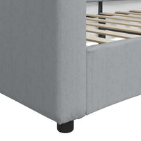 Letto da Giorno Grigio Chiaro 90x200 cm in Tessuto 354183