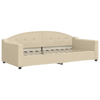 Letto da Giorno Crema 90x200 cm in Tessuto 354187