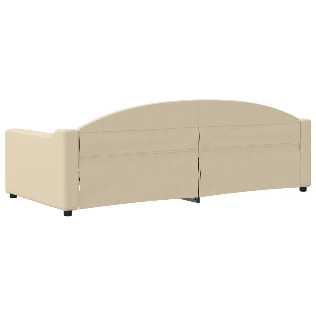 Letto da Giorno Crema 90x200 cm in Tessuto 354187