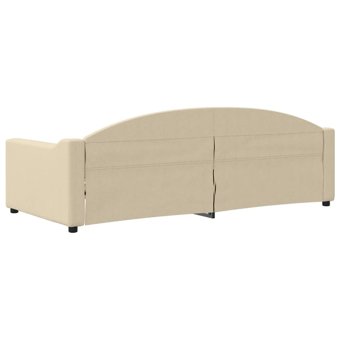 Letto da Giorno Crema 90x200 cm in Tessuto 354187