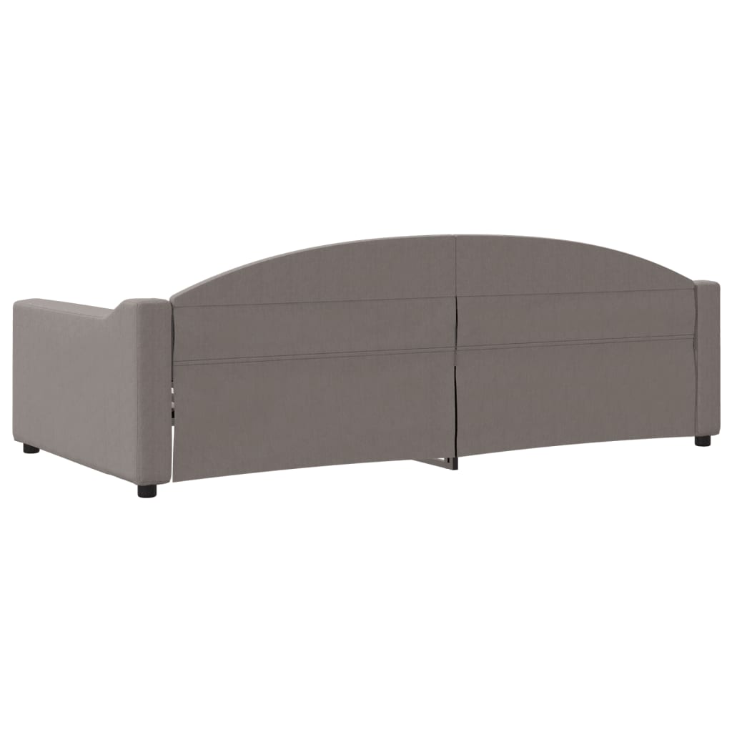 Letto da Giorno Tortora 100x200 cm in Tessuto 354191