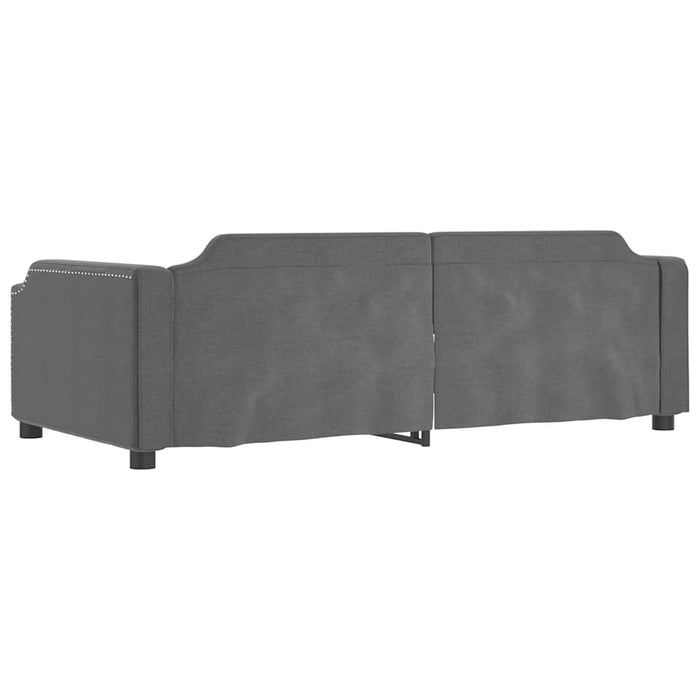 Letto da Giorno Grigio Scuro 80x200 cm in Tessuto 354201