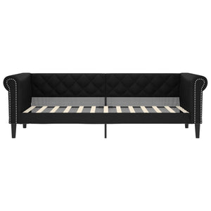 Letto da Giorno Nero 90x200 cm in Similpellecod mxl 94661