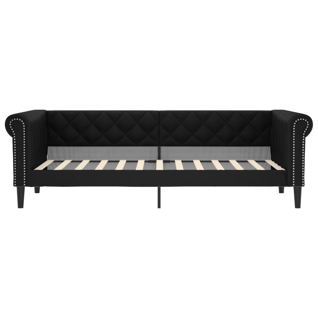 Letto da Giorno Nero 100x200 cm in Similpellecod mxl 94656