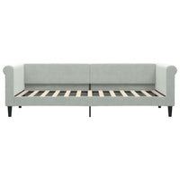 Letto da Giorno Grigio Chiaro 80x200 cm in Velluto 354237