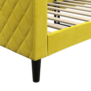 Letto da Giorno Giallo 80x200 cm in Velluto 354242