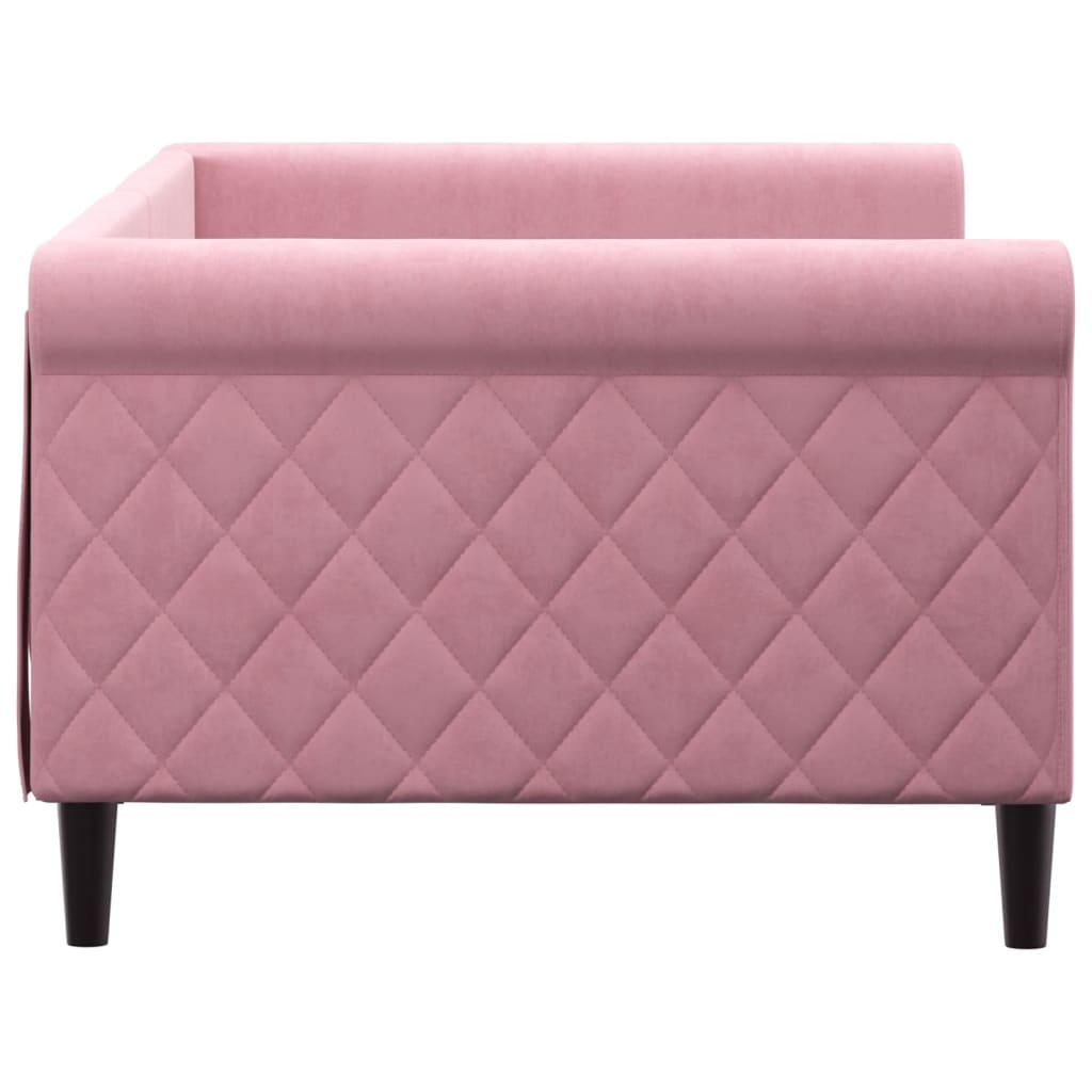 Letto da Giorno Rosa 90x200 cm in Velluto 354247