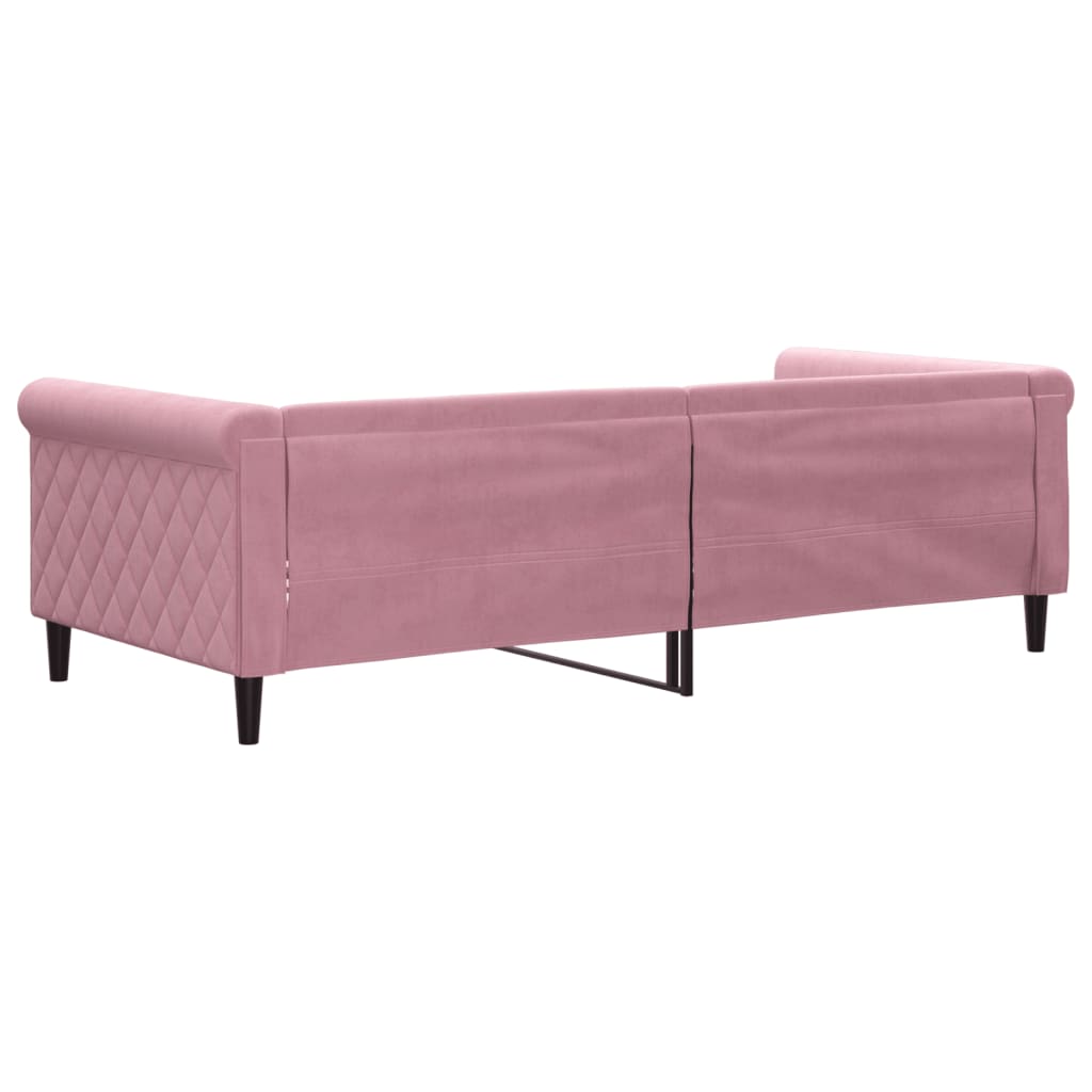 Letto da Giorno Rosa 90x200 cm in Velluto 354247