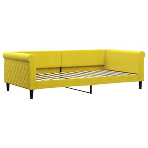 Letto da Giorno Giallo 100x200 cm in Velluto 354256