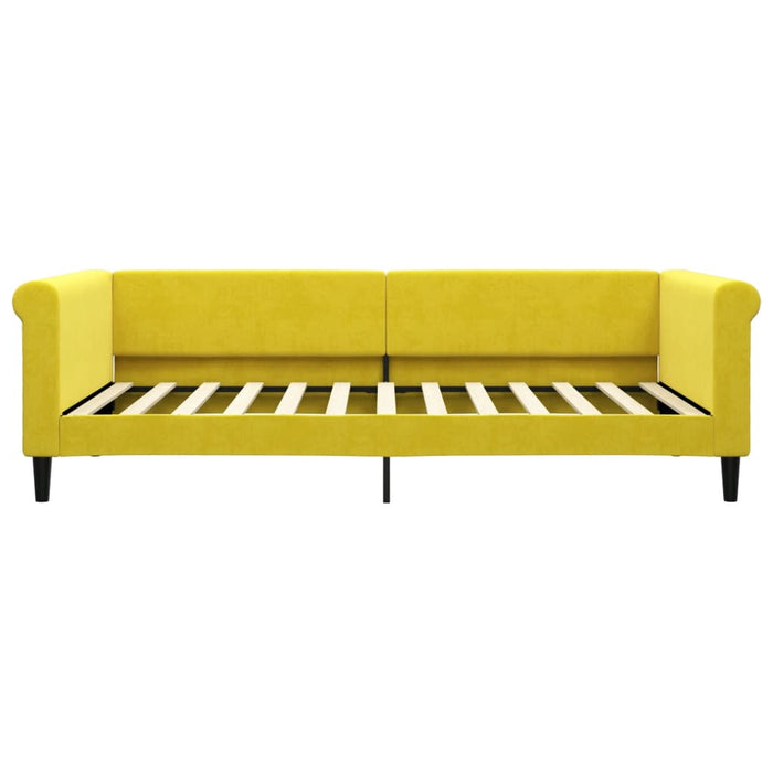 Letto da Giorno Giallo 100x200 cm in Velluto 354256