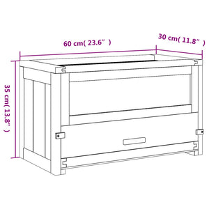 Gabbia per Criceti 60x30x35 cm in Legno Massello di Abete 172377