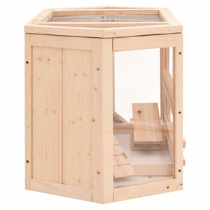 Gabbia per Criceti 80x40x43 cm in Legno Massello di Abete 172379